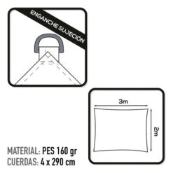 Auvent Rectangulaire En Polyester Aktive Garden Coloris Blanc 8 Auvent Rectangulaire En Polyester Aktive Garden Coloris Blanc -Magasin De Matériel De Camping auvent rectangulaire en polyester aktive garden coloris blanc 2