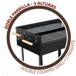Barbecue Au Charbon De Bois Portable Aktive Double Grill -Magasin De Matériel De Camping barbecue au charbon de bois portable aktive double grill 2