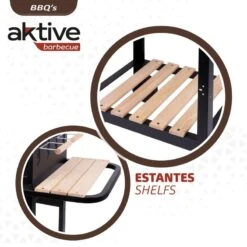 Barbecue Au Charbon De Bois Portable Aktive Double Grill -Magasin De Matériel De Camping barbecue au charbon de bois portable aktive double grill 4