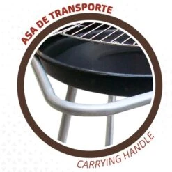 Barbecue Portable Rond 4 Hauteurs Aktive -Magasin De Matériel De Camping barbecue portable rond 4 hauteurs aktive 3