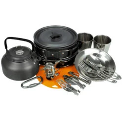 Batterie De Cuisine De Camping, Assiettes, Gobelets Et Couverts | Set Vaisselle