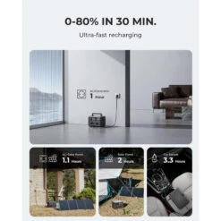 BLUETTI Générateur Électrique EB3A+PV200 268Wh/600W LiFePO4 Batterie Pour Voyage -Magasin De Matériel De Camping bluetti generateur electrique eb3apv200 268wh600w lifepo4 batterie pour voyage 3