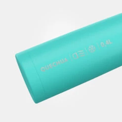 Quechua Bouteille Isotherme Inox 0,4L Avec Gobelet Pour La Randonnée - Turquoise -Magasin De Matériel De Camping bouteille isotherme inox 04l avec gobelet pour la randonnee turquoise 2