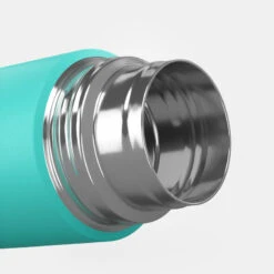 Quechua Bouteille Isotherme Inox 0,4L Avec Gobelet Pour La Randonnée - Turquoise -Magasin De Matériel De Camping bouteille isotherme inox 04l avec gobelet pour la randonnee turquoise 6