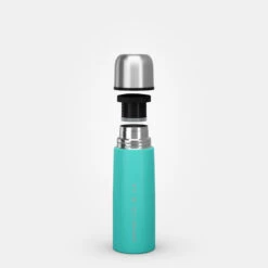 Quechua Bouteille Isotherme Inox 0,4L Avec Gobelet Pour La Randonnée - Turquoise -Magasin De Matériel De Camping bouteille isotherme inox 04l avec gobelet pour la randonnee turquoise 7