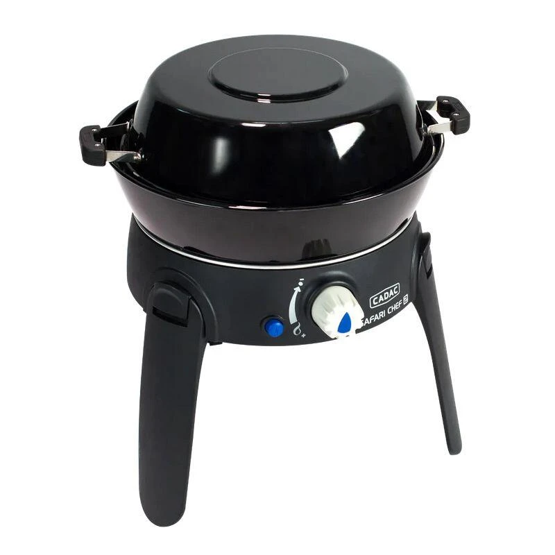 CADAC Safari Chef 30 LP Barbecue Gaz BBQ Grill Spécial Camping Pieds Repliables 5 CADAC Safari Chef 30 LP Barbecue Gaz BBQ Grill Spécial Camping Pieds Repliables – Image 3