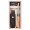 Coffret Couteau Opinel Randonnée Numéro 8 En Bois D'olivier, Avec Son étui Cuir -Magasin De Matériel De Camping coffret couteau opinel randonnee numero 8 en bois dolivier avec son etui cuir