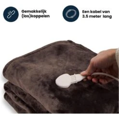 Couverture Électrique Luvego Avec Polaire/Sherpa - Brun Foncé 13 Couverture Électrique Luvego Avec Polaire/Sherpa - Brun Foncé -Magasin De Matériel De Camping couverture electrique luvego avec polairesherpa brun fonce 4