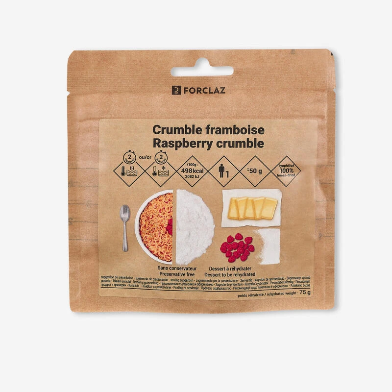 Dessert Lyophilisé - Crumble Framboise - 50 G 3 Dessert Lyophilisé - Crumble Framboise - 50 G