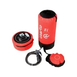 Douche Solaire à Pression Extérieure Portable - 11 L -PVC Et Latex - Rouge -Magasin De Matériel De Camping douche solaire a pression exterieure portable 11 l pvc et latex rouge 1