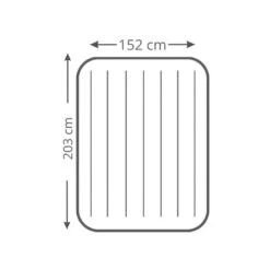 Intex Downy Queen Airbed - Lit Gonflable - 203x152x25cm - Avec Accessoires -Magasin De Matériel De Camping downy queen airbed lit gonflable 203x152x25cm avec accessoires 3