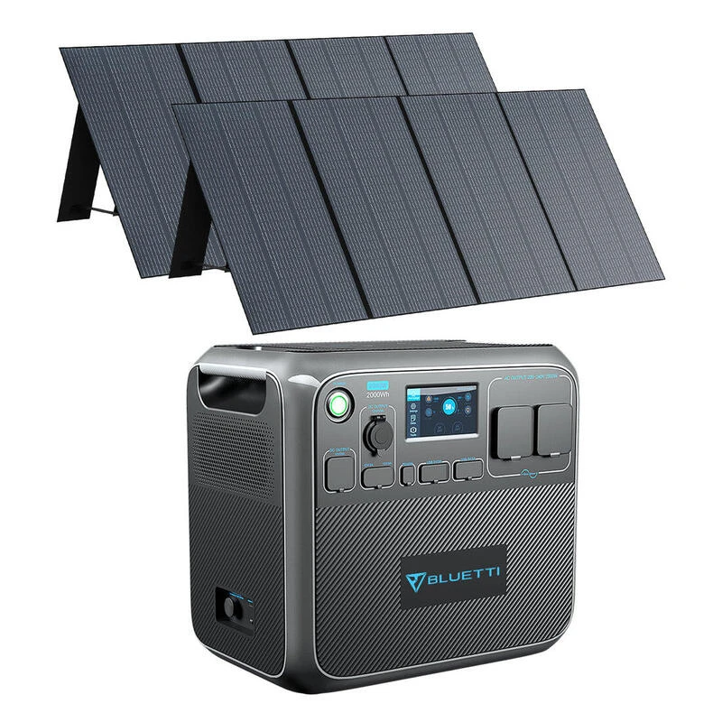 Générateur Électrique BLUETTI AC200P Avec 2 Panneau Solaire 350W PV350 3 Générateur Électrique BLUETTI AC200P Avec 2 Panneau Solaire 350W PV350
