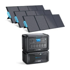 Magasin De Matériel De Camping 32 Générateur Solaire BLUETTI AC300+B300 Avec 3 Panneaux Solaires PV200 3072Wh