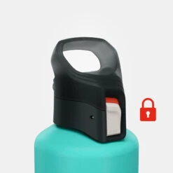 Quechua Gourde Alu 1L Avec Bouchon à Ouverture Rapide Pour La Randonnée - Vert -Magasin De Matériel De Camping gourde alu 1l avec bouchon a ouverture rapide pour la randonnee vert 3