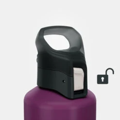 Quechua Gourde Alu 1L Avec Bouchon à Ouverture Rapide Pour La Randonnée - Violet 16 Quechua Gourde Alu 1L Avec Bouchon à Ouverture Rapide Pour La Randonnée - Violet -Magasin De Matériel De Camping gourde alu 1l avec bouchon a ouverture rapide pour la randonnee violet 4