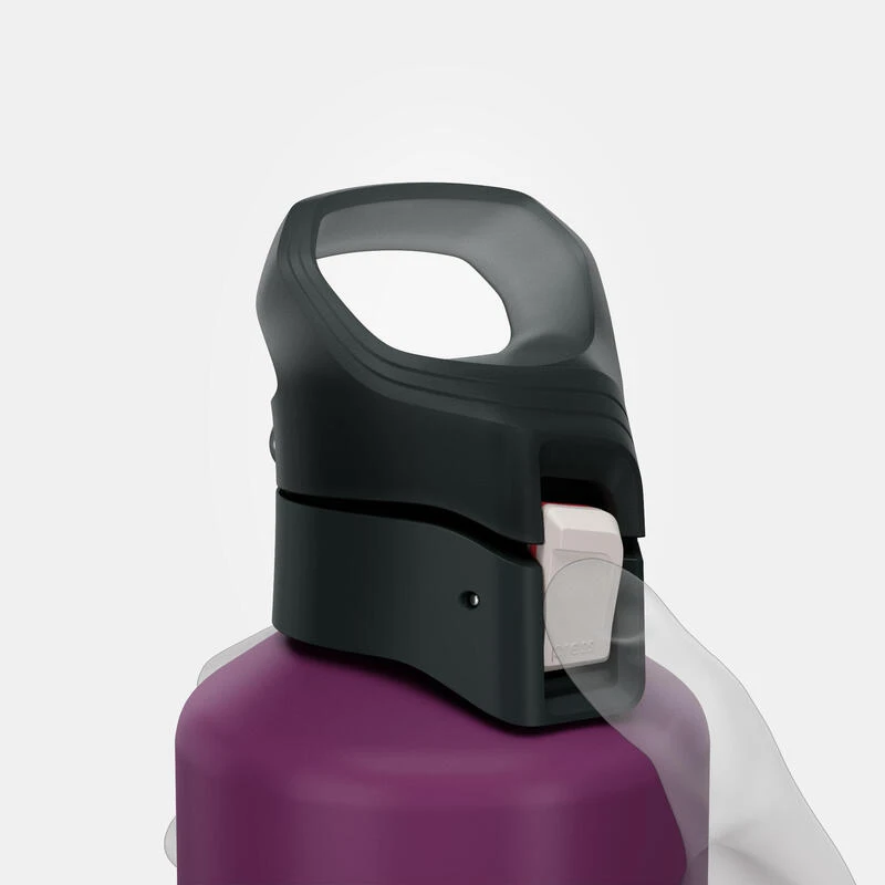 Quechua Gourde Alu 1L Avec Bouchon à Ouverture Rapide Pour La Randonnée - Violet 8 Quechua Gourde Alu 1L Avec Bouchon à Ouverture Rapide Pour La Randonnée - Violet – Image 6