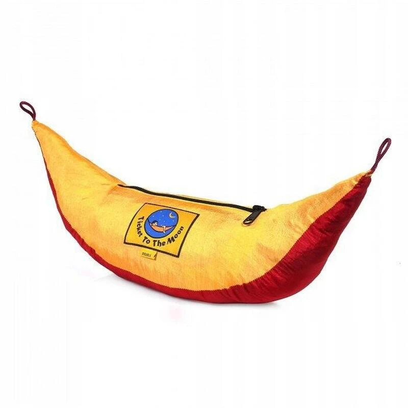 TICKET TO THE MOON Hamac Original Bordeaux / Jaune 4 TICKET TO THE MOON Hamac Original Bordeaux / Jaune – Image 2