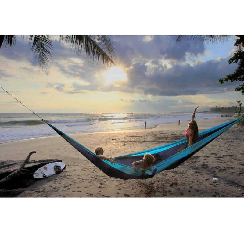 TICKET TO THE MOON Hamac TTTM King Size Bleu Aqua / Rose 5 TICKET TO THE MOON Hamac TTTM King Size Bleu Aqua / Rose – Image 3