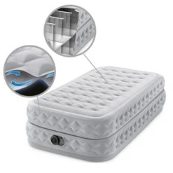 Intex Matelas Gonflable - 1-Person - 99 X 191 X 51 Cm - Gris -Magasin De Matériel De Camping intex matelas gonflable 1 person 99 x 191 x 51 cm gris 4