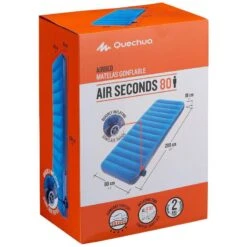 Quechua MATELAS GONFLABLE DE CAMPING - AIR SECONDS 80 CM - 1 PERSONNE -Magasin De Matériel De Camping matelas gonflable de camping air seconds 80 cm 1 personne 3