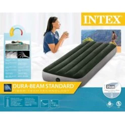 Matelas Gonflable - Intex Prestige Downy -1 Personne - 76x191x25 Cm (BxLxH) -Magasin De Matériel De Camping matelas gonflable intex prestige downy 1 personne 76x191x25 cm bxlxh 4