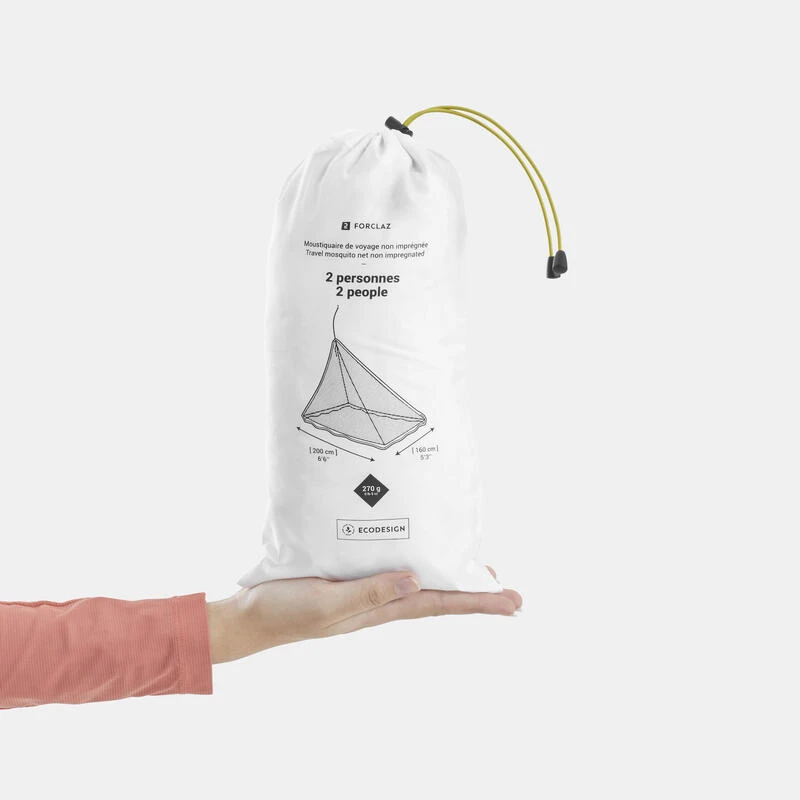 Moustiquaire De Voyage Non Imprégnée - 2 Personnes- Blanche 8 Moustiquaire De Voyage Non Imprégnée - 2 Personnes- Blanche – Image 6
