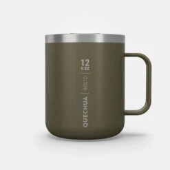 Quechua Mug MH500 Isotherme (double Paroi Inox) Camp Du Randonneur 0,38L Kaki -Magasin De Matériel De Camping mug mh500 isotherme double paroi inox camp du randonneur 038l kaki 8