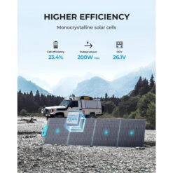 Panneau Solaire BLUETTI PV200 | 200 W -Magasin De Matériel De Camping panneau solaire bluetti pv200 200 w 2