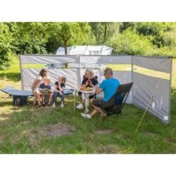 Paravent De Camping Bora - Brise-Vue - 4,5 X 1,4 M - Résistant Au Vent - Gris -Magasin De Matériel De Camping paravent de camping bora brise vue 45 x 14 m resistant au vent gris 2