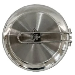 Pathfinder Poêle à Frire Pliable En Acier Inoxydable Avec Couvercle -Magasin De Matériel De Camping pathfinder poele a frire pliable en acier inoxydable avec couvercle 4
