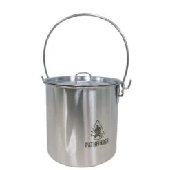 Pathfinder Pot En Acier Inoxydable Avec Couvercle (1,9 L) -Magasin De Matériel De Camping pathfinder pot en acier inoxydable avec couvercle 19 l 1