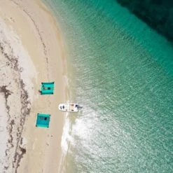 TICKET TO THE MOON Picnic Blanket Emerald / Green -Magasin De Matériel De Camping picnic blanket emerald green 2