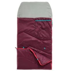 Quechua SAC DE COUCHAGE ENFANT MH100 10°C - PRUNE 16 Quechua SAC DE COUCHAGE ENFANT MH100 10°C - PRUNE -Magasin De Matériel De Camping sac de couchage enfant mh100 10c prune 4