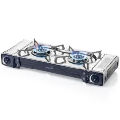 Set Réchaud à Gaz 2 Feux - Skandika Brann - Camping - Allumage Piezo - Mallette -Magasin De Matériel De Camping set rechaud a gaz 2 feux skandika brann camping allumage piezo mallette 2