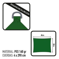 Store D'ombrage Aktive Garden Couleur Verte 8 Store D'ombrage Aktive Garden Couleur Verte -Magasin De Matériel De Camping store dombrage aktive garden couleur verte 2