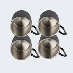 Tasse Thermique De Camping 300 Ml | Mousqueton | Acier Inoxydable | 4 Gobelets 12 Tasse Thermique De Camping 300 Ml | Mousqueton | Acier Inoxydable | 4 Gobelets -Magasin De Matériel De Camping tasse thermique de camping 300 ml mousqueton acier inoxydable 4 gobelets 3