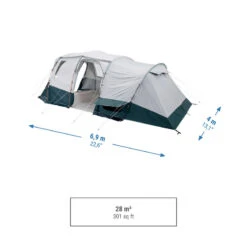 Quechua Tente à Arceaux De Camping - Arpenaz 6.3 F&B - 6 Personnes - 3 Chambres 14 Quechua Tente à Arceaux De Camping - Arpenaz 6.3 F&B - 6 Personnes - 3 Chambres -Magasin De Matériel De Camping tente a arceaux de camping arpenaz 63 f and b 6 personnes 3 chambres 2