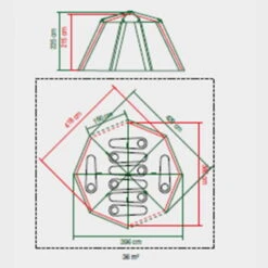 Tente Coleman 8 Personnes Octagon Gris -Magasin De Matériel De Camping tente coleman 8 personnes octagon gris 6
