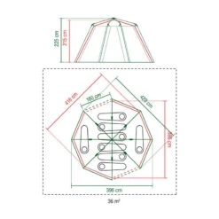 Tente Coleman Octagon 8 (Verte) 13 Tente Coleman Octagon 8 (Verte) -Magasin De Matériel De Camping tente coleman octagon 8 verte 5