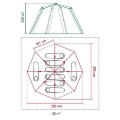 Tente Coleman Octagon Blackout 8 14 Tente Coleman Octagon Blackout 8 -Magasin De Matériel De Camping tente coleman octagon blackout 8 5