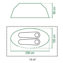 Coleman Tente Galiano Bleue - 2 Personnes -Magasin De Matériel De Camping tente galiano bleue 2 personnes 5