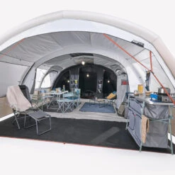Quechua Tente Gonflable De Camping - Air Seconds 6.3 XXL F&B - 6 Personnes - 3 Chambres -Magasin De Matériel De Camping tente gonflable de camping air seconds 63 xxl f and b 6 personnes 3 chambres 3