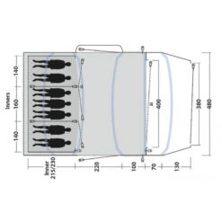Tente Gonflable Outwell Jacksondale 7PA -Magasin De Matériel De Camping tente gonflable outwell jacksondale 7pa 2