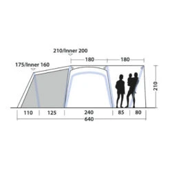 Tente Gonflable Outwell Oakdale 5PA -Magasin De Matériel De Camping tente gonflable outwell oakdale 5pa 3
